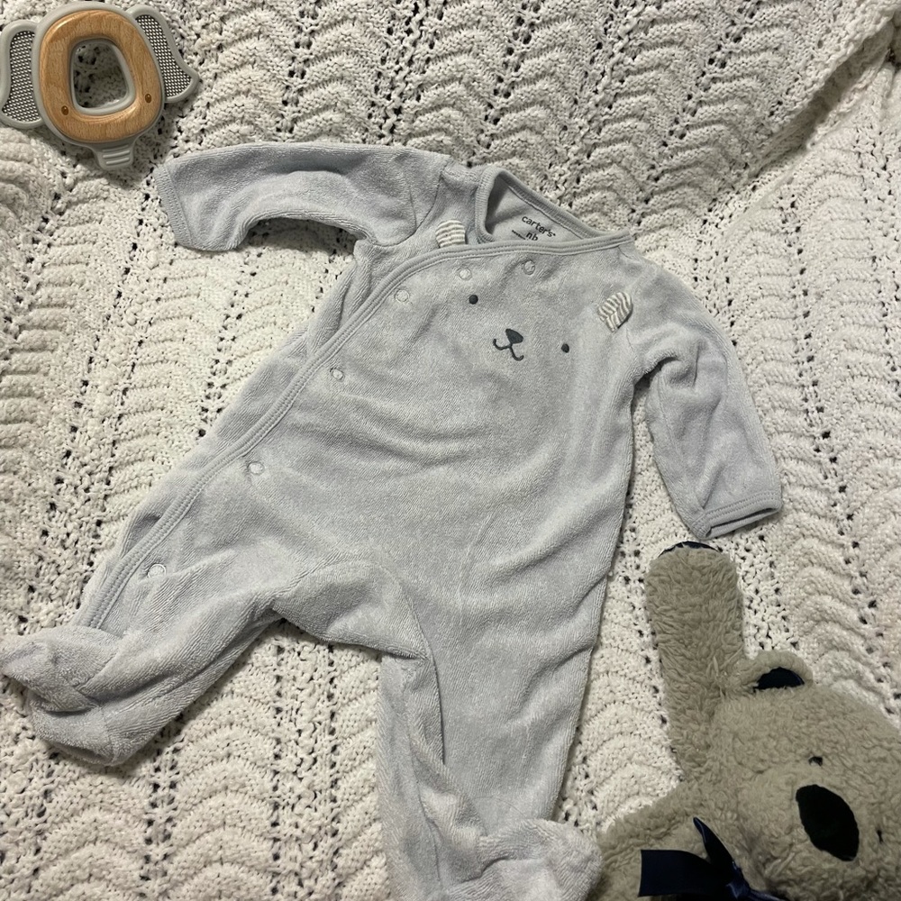 Carter’s newborn all in one towel sleeper